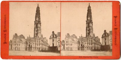 Hôtel de Ville d'Arras. Pas-de-Calais. Stereo-Fotoalbum Frankreich Malerisch.