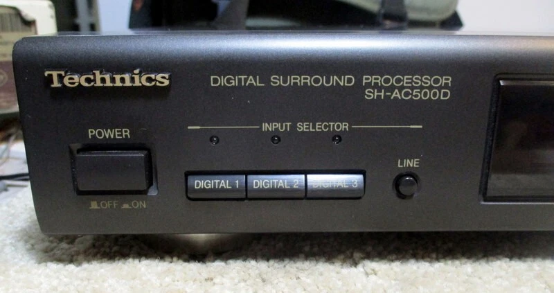 Procesador de señal digital Technics SH-AC500D Dolby--Probado con control remoto--XLNT!!! Foto 4 de 4