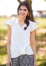 NWOT Womens MATILDA JANE Camp MJC/gaines Pure Country Tee Top XS X Small