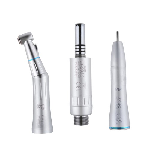 1:1 Dental Low Speed Handpiece Kits with LED Lights Inner Water Spray Push 2H - Picture 4 of 16