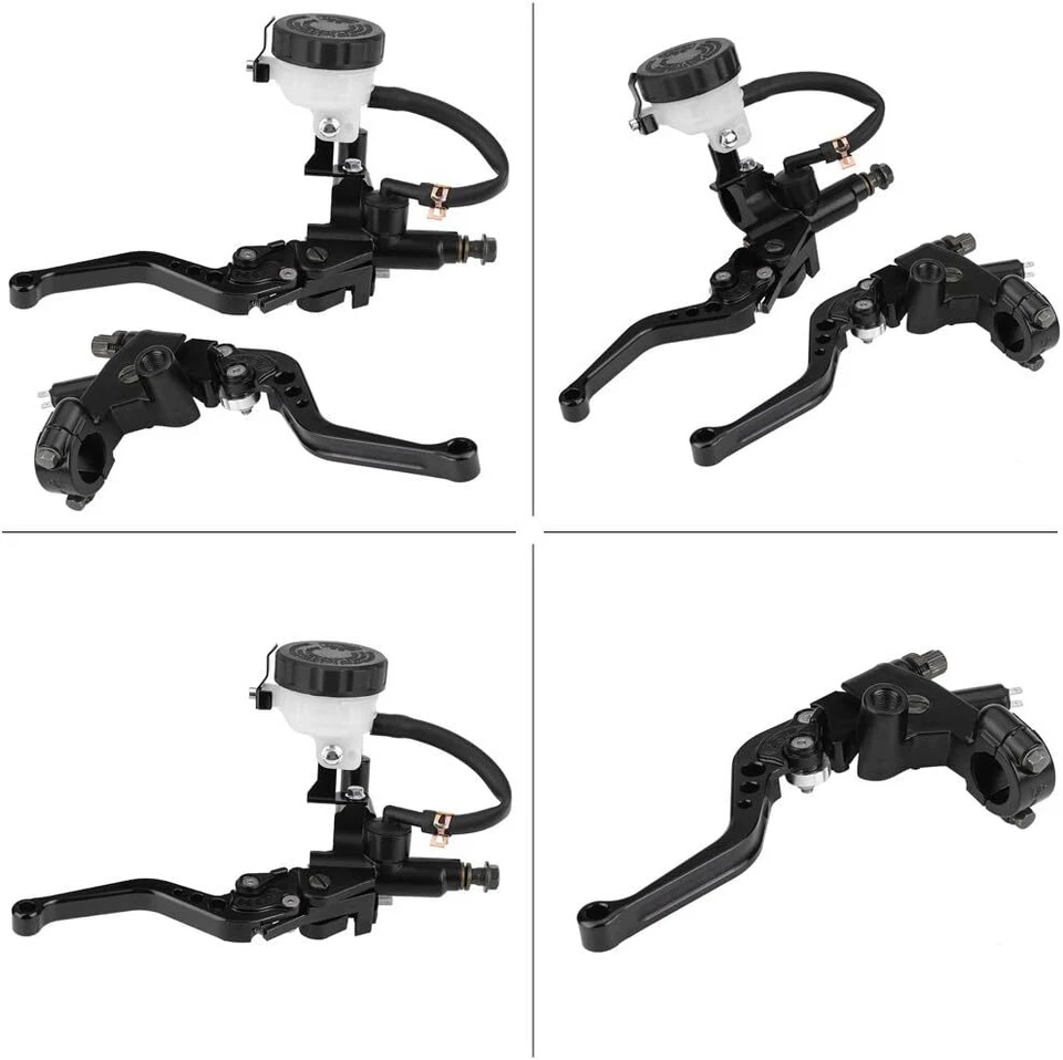 2pcs Brake Clutch Levers Master Cylinder Reservoir For Yamaha YZF R1 R6 YZF600R - Image 3 of 4