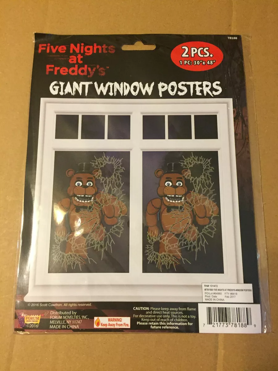 FIVE NIGHTS AT FREDDY'S GIANT WINDOW POSTERS 2CT 30 X 48 EACH