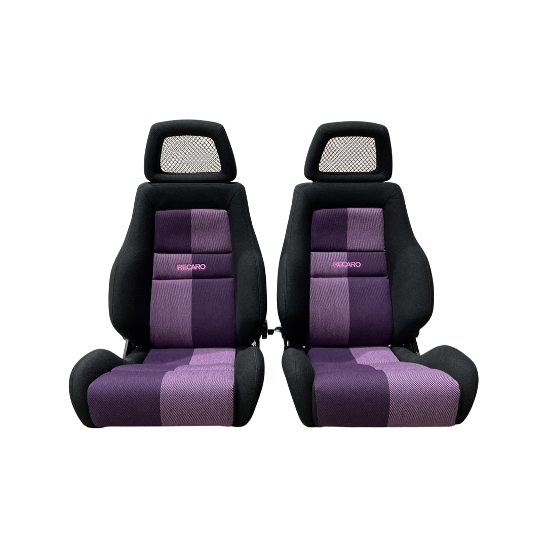 Genuine Recaro Seats LSC Monza Purple Mesh Headrests Genuine Recaro Seats LSC Monza Purple Mesh Headrests
