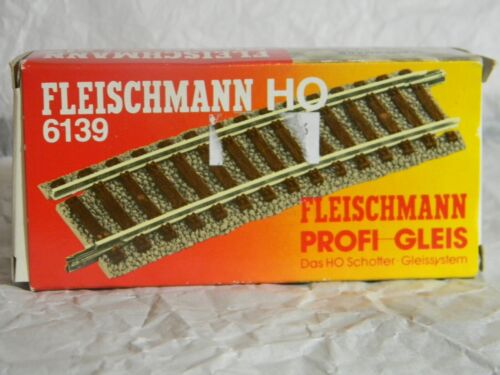 FLEISCHMANN 6139 HO PROFI GLEIS 10 Rails HO Courbés, 7,5° Boite de 10 Pces Neuf - Photo 1/4