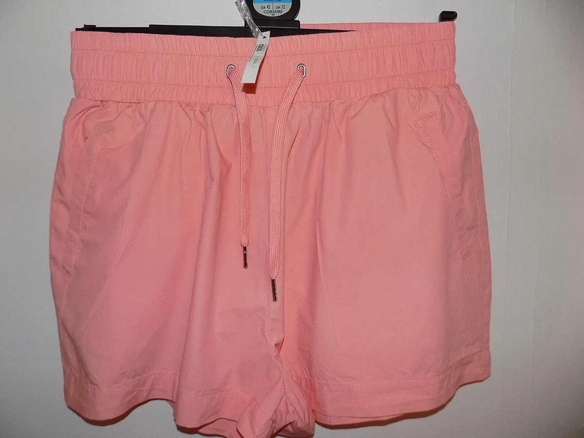 Asos Women s Shorts UK 12 Tall Coral Pink 100 Cotton New With