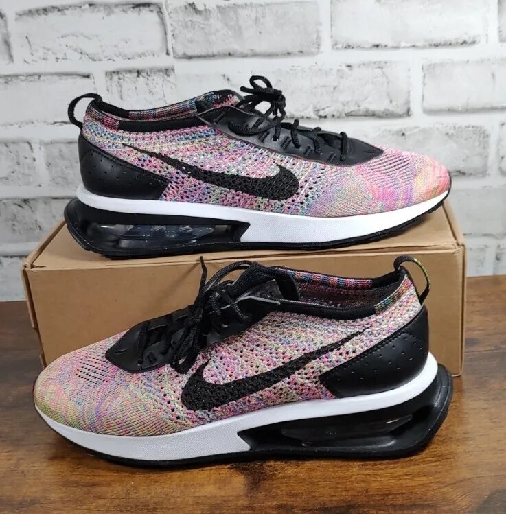 Nike Air Max Flyknit Racer Ghost Green Pink Blast DJ6106-300 Men's Sneaker 9.5