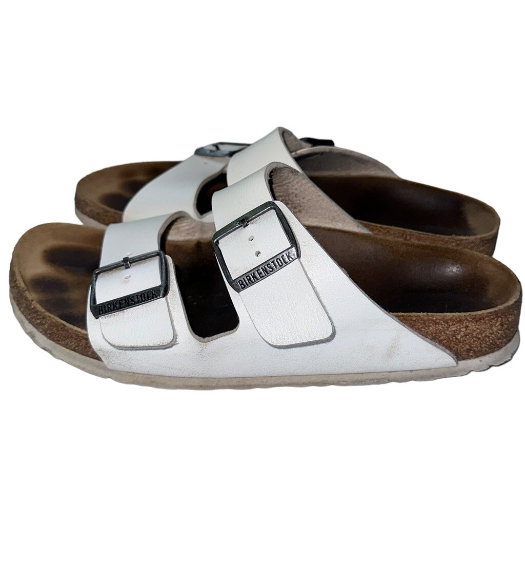 Birkenstock Arizona Two-Strap Sandal in White Arizona Big Buckle EVA in Color Eggshell | BIRKENSTOCK US main image 2