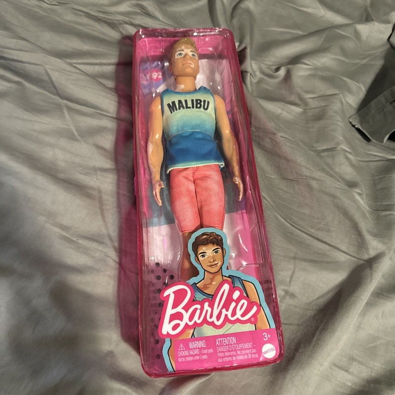 Barbie Fashionistas Ken Fashion Doll #192 in Malibu Tank & Sandals with Vitiligo
