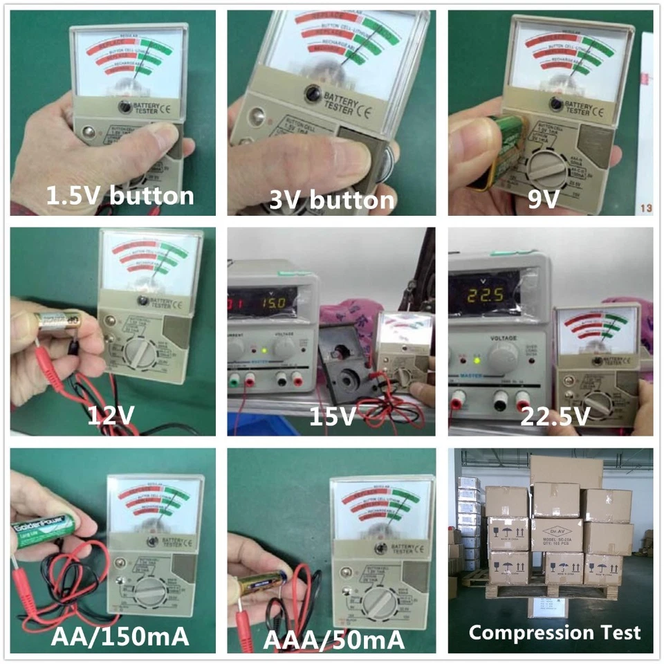 Button Cell Battery Capacity Discharge Tester Multimeter Analyzer - Image 3 of 4