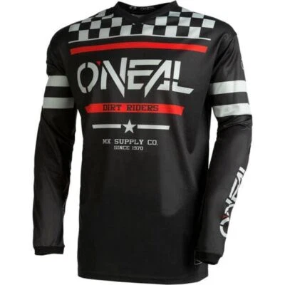 O'Neal 2024 Camiseta Motocross Element Squadron Youth Gris Negro MX Niños - Imagen 1 de 2