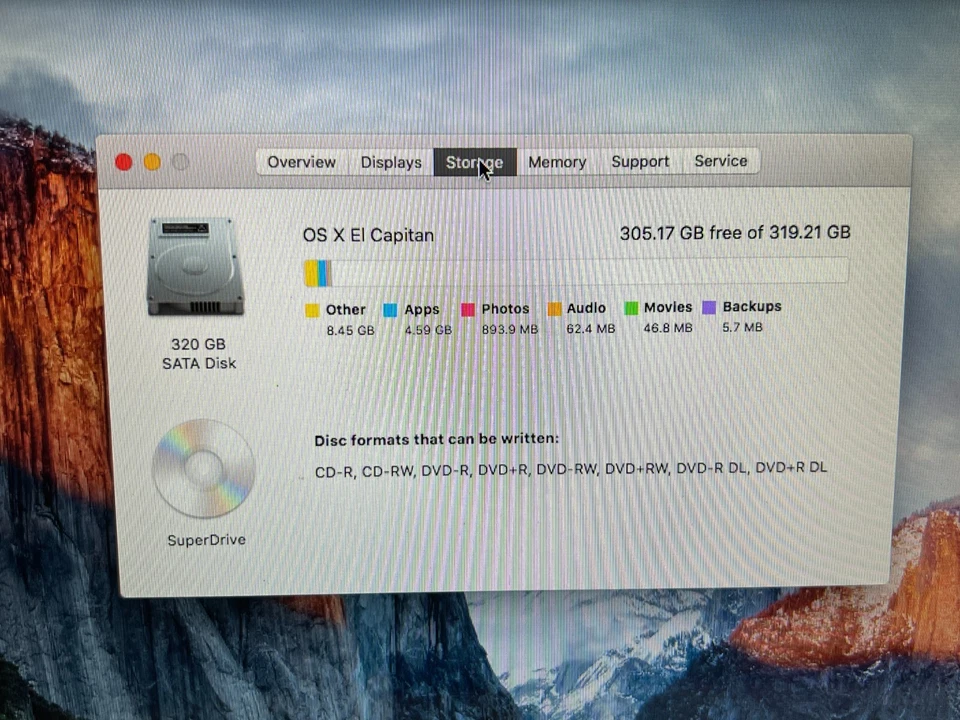 Apple MacBook Pro A1278 Laptop Mid 2010 Core 2 Duo 320GB HDD Ram 4GB El Capitan - Image 4 of 4