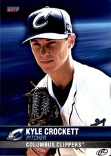 2017 Columbus Clippers Choice #5 Kyle Crockett Newport News Virginia VA Card