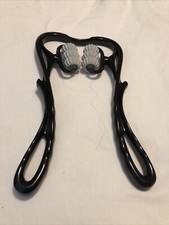 Black Neck Massager Roller Plastic Shoulder Trigger Point Therapy Relaxation