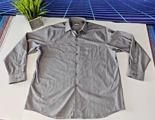 NEW VAN HEUSEN DRESS SHIRT FLEX COLLAR STRETCH BLEND 17.5 34/35 NEW