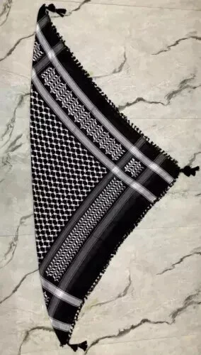 Keffiyeh Shemagh Stylish & Beautiful Palestine like Scarf Kufiya Arafat Cotton