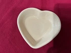 Fiesta Ware Retired Small Ivory Heart Shaped Bowl. NWT.