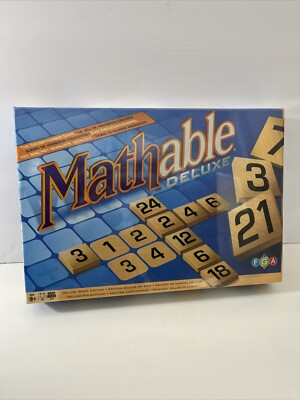 NEW! Mathable Deluxe Wood Edition Cross-Number Board Game