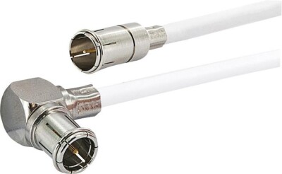 Schwaiger Sat/Modem Anschlusskabel mit f-Quick Winkelstecker