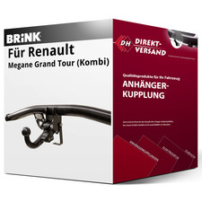 Für Megane Grand Tour (Kombi) III Typ KZ0 (Brink) Anhängerkupplung abnehmbar neu