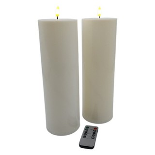 Homemory 10 2 cm x 30 4 cm Große Wasserdicht Outdoor Flackernden Flammenlose Ker