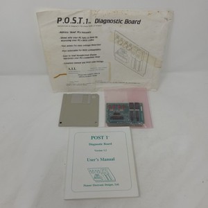 Post 1 Diagnostic Board Version 3.2 Pioneer Electronic Designs W/ Manual Floppy