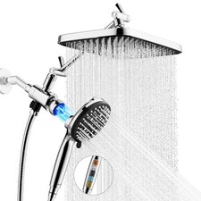 JOMOO Filtered Magnetic Shower Head, 9 Spray ...