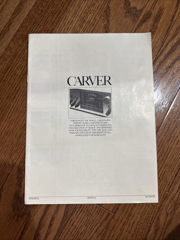 Amplificateur De Puissance Carver MFPA - Modèle MXR-130 (Magnetic Field Power Amplifier) - Occasion