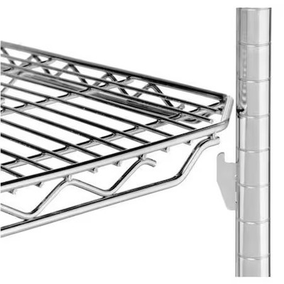Metro 33Pq-4 Wire Shlfpst, 34 1/2 X1 In, Quick Slot, Pk4