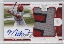 2021 Panini National Treasures Holo Silver /10 Jo Adell #162 Auto b8h