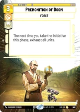 Star Wars Unlimited Premonition of Doom 943 Rare Foil Hyperspace LOF