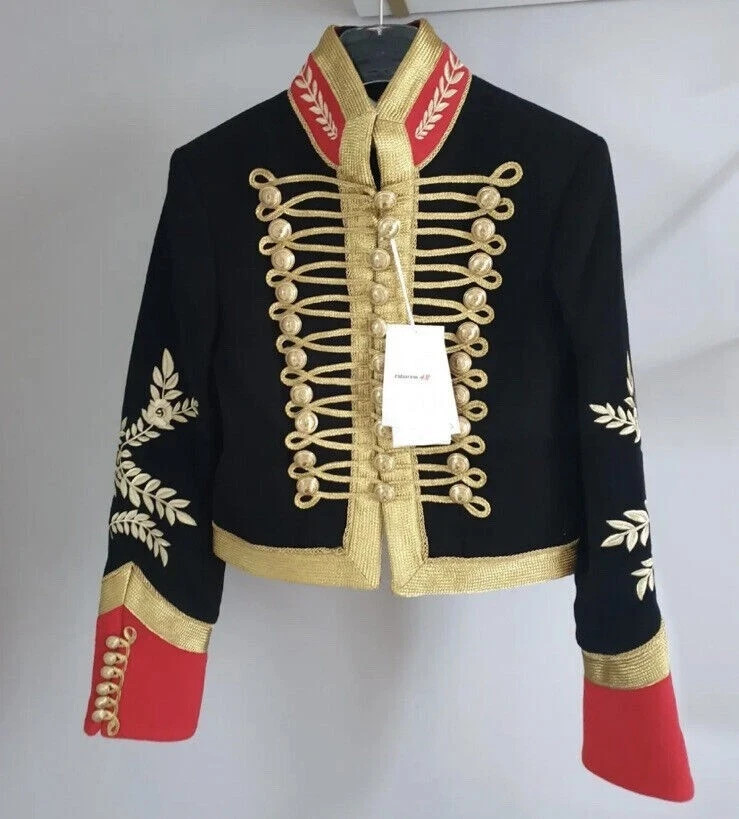 Rabanne X H&M WOOL EMBROIDERED MILITARY JACKET MEDIUM NEW NWT HM Paco Blazer