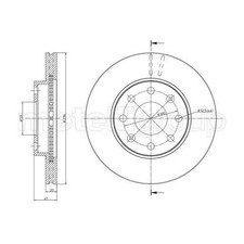 Disque de frein Daewoo KALOS