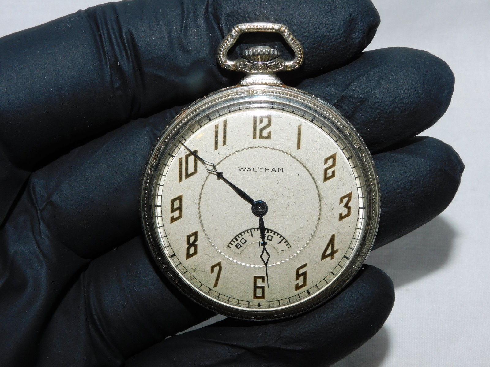 DIAL-17 JWLS-RUNNING 14K OPEN WALTHAM G.F. WATCH POCKET HAND FACE SECOND ANTIQUE - VintageWatches.PK DIAL-17 JWLS-RUNNING 14K OPEN WALTHAM G.F. WATCH POCKET HAND FACE SECOND ANTIQUE - vintagewatches.pk