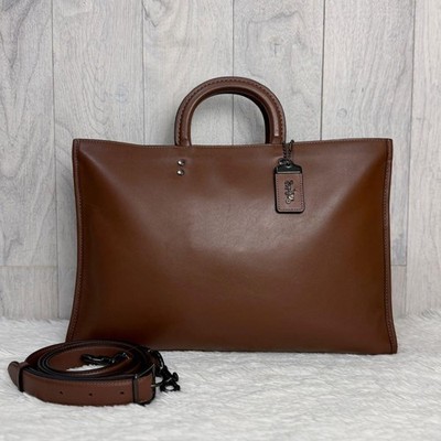 COACH ビジネスバッグ [ブラウン] COACH Rogue Briefcase Leather Brown Business Bag Used Authentic | eBay