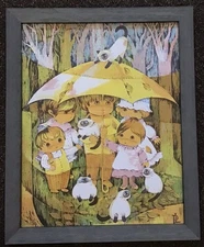 Phyllis Londraville Serigraph “Raining Cats”