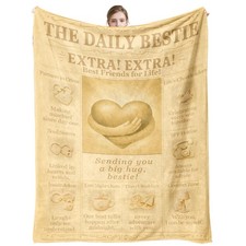 Best Friend Blanket - Bestie Gifts for Women, Sending You a Big Hug, Soul Sis...