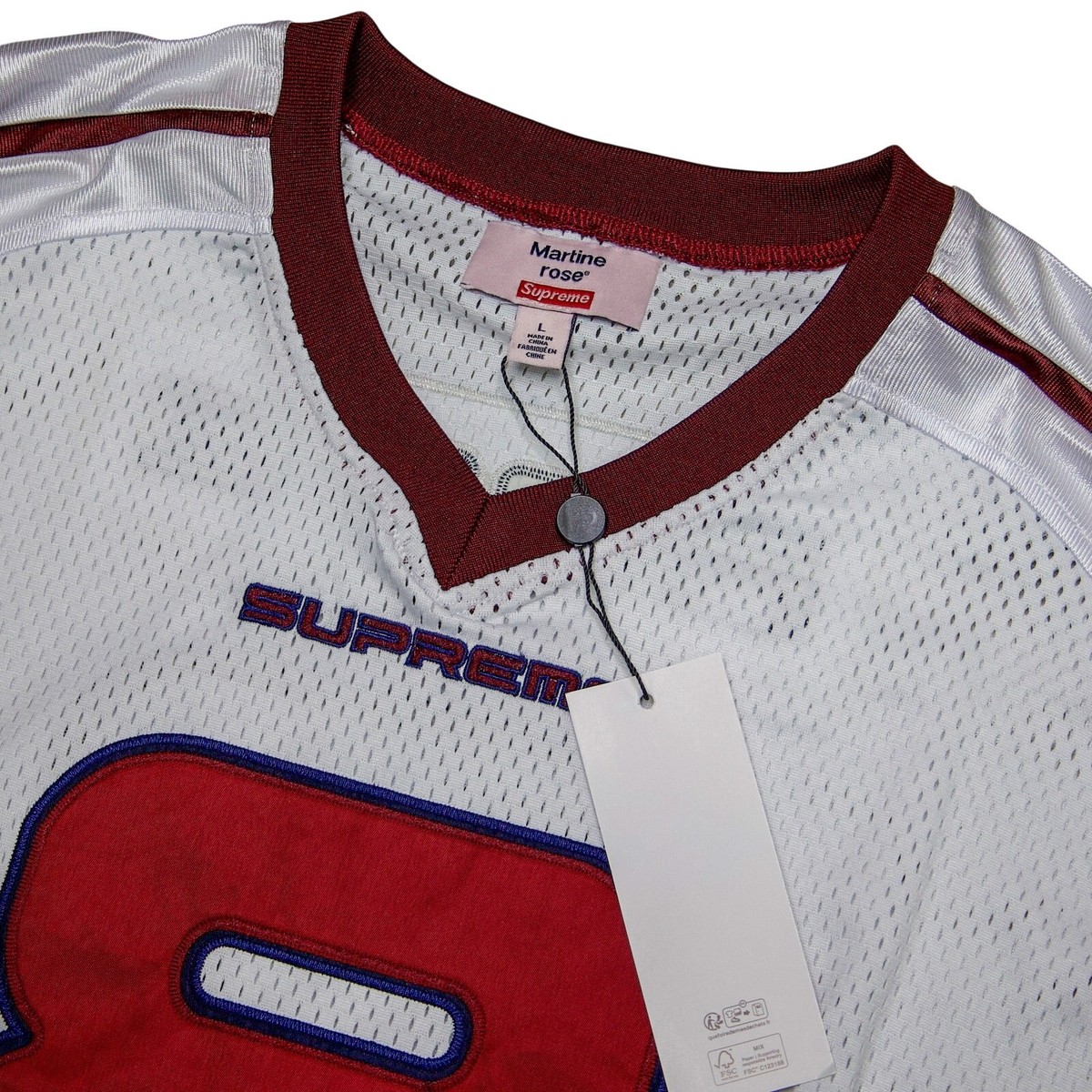 Supreme Martine Rose Football Jersey White Size XL | eBay