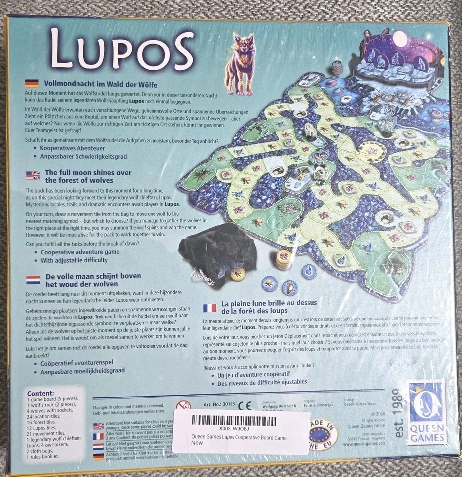 Lupos Cooperative Board Game By Queen Games New Factory Sealed $0 Shipping! - Image 2 of 4