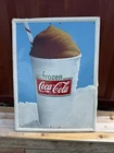 Large Vintage Frozen Coca-Cola Icee ICY Sign Coke Slush 30x40