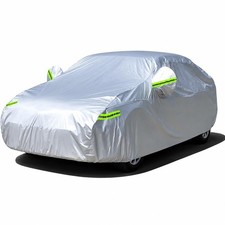 Waterproof Sedan Car Cover, 178-185 in  Outdoor Sun Snow Rain Protection, He...