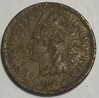 1872 Indian Head Cent Penny (env511)