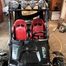 Intrepid Go-Kart mit Motor 2-Sitzer 125 ccm 10 PS schwarz/rot
