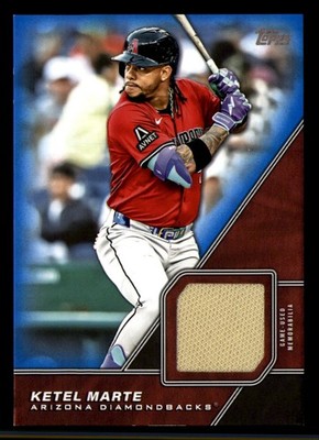 Ketel Marte 2026 Topps Diamondbacks Major League Materials Relics Blue /150