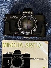 Appareil Photo  Argentique MINOLTA SRT 101+  Objectif + Doubleur De Focal