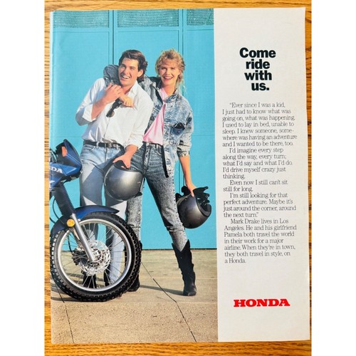 1988 Honda Motorcycles 7 Page Vintage Print Ad Gold Wing Off Road Ride w Us - Picture 11 of 12