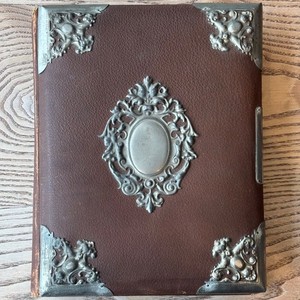Antique Swedish Photo Album 1890-1902 Nearly Full of Cabinet Cards & CDVs
