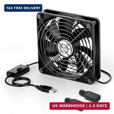ELUTENG 120mm USB Computer Fan, 5V PC Cooling Fan with 3 Adjustable Speeds DC