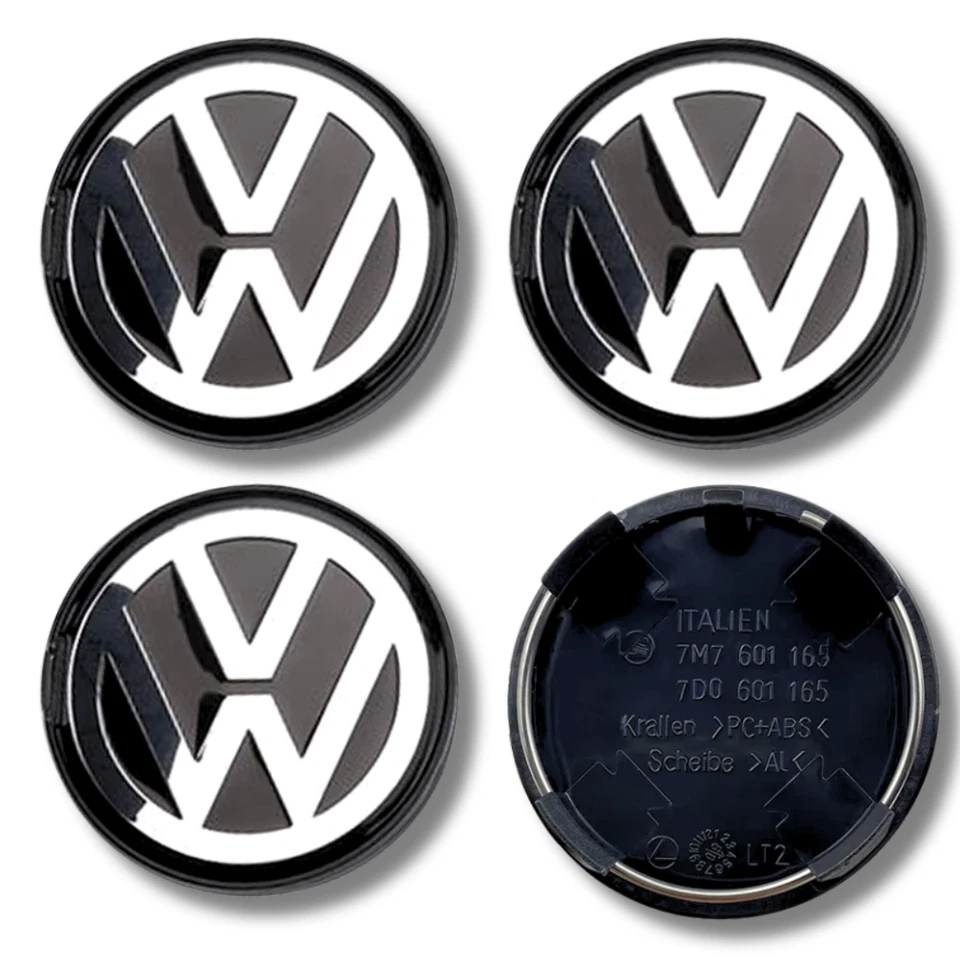 Alloy Wheel Centre Cap Hub x4 63mm Fits Golf Transporter Tiguan 7D0601165 - Image 4 of 4