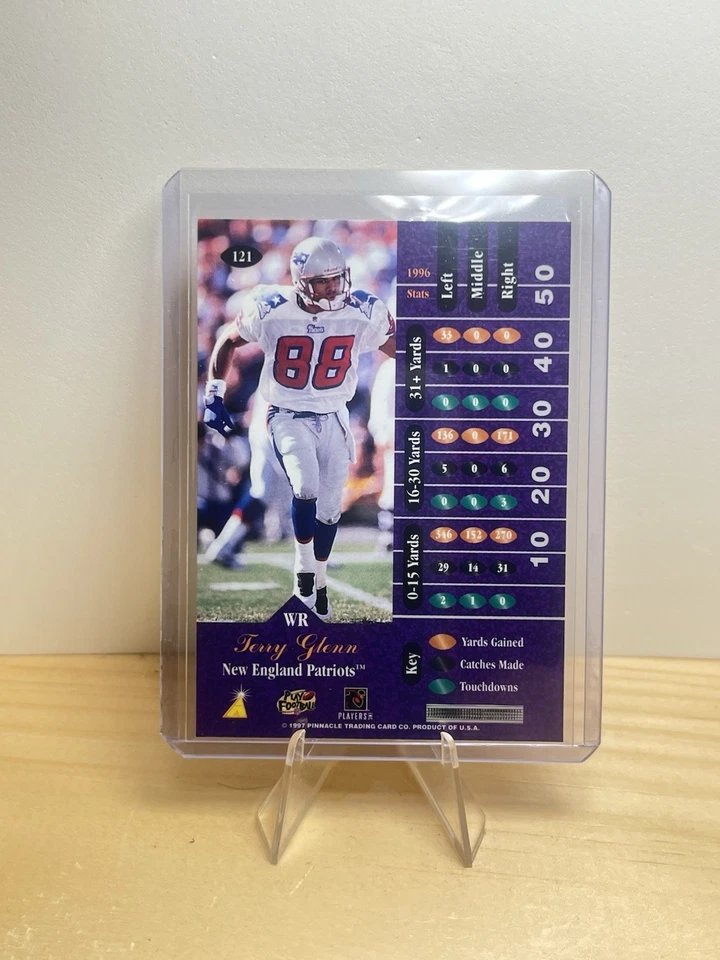 1997 Pinnacle Zenith - Terry Glenn #121 - Image 2 of 2