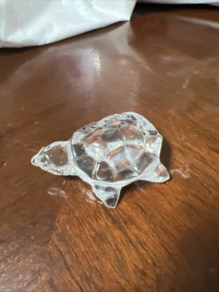 Vtg. Princess House, Pets Clear 24% Lead Crystal Turtle - Image 3 of 4